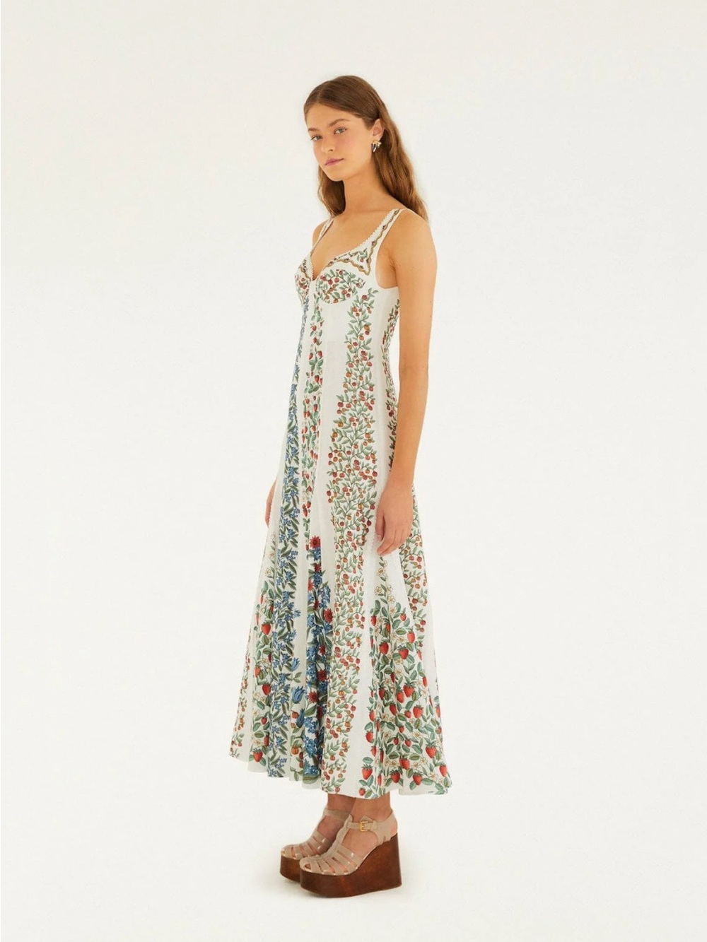 Farm Rio Off White Fruit Beauty Maxi Dress - Picture 3 of 11